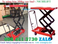 Xe nâng mặt bàn 350kg cao 1m3, xe nâng bàn 350kg, xe nâng chậu cảnh, xe nâng cây