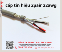 Cáp tín hiệu 22 AWG 2 Pair Đồng Nai, Bình Dương, Sài Gòn, Vũng Tàu