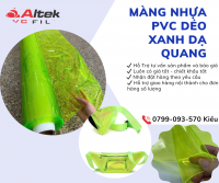 PVC Dẻo 3D màu Xanh Neon – Giải Pháp Cho Rèm, Túi Xách, / giá tốt toàn quốcc