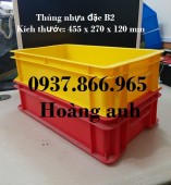 Thùng nhựa đặc B2 có nắp đậy( khay nhựa đặc), hộp nhựa cơ khí, khay nhựa tại hà