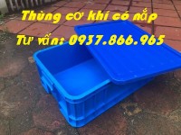 Thùng cơ khí có nắp đậy, thùng đặc tại hà nội, giá thùng nhựa, thùng đặc B1, thù