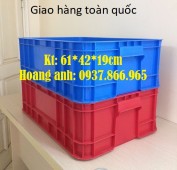 Thùng nhựa nguyên sinh B1, thùng đặc có nắp, khay cơ khí, khay nhựa bít