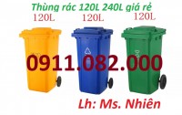 Đại hạ giá thùng rác 120l 240l 660- Nơi bán thùng rác giá rẻ tại hậu giang- lh