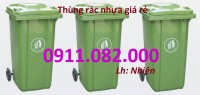 Nơi bán thùng rác nhựa màu xanh giá rẻ tại an giang- sỉ lẻ thùng rác 120l 240l-