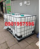 Bồn nhựa 1000l đựng hóa chất, dung môi, thực phẩm hoặc nước sạch, nước công trìn