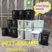 Bán các loại thùng rác y tế tại hà nội, thùng rác 15l có chân đạp, thùng rác the