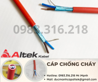 Cáp báo cháy, cáp chống cháy 2x1.0 Altek Kabel