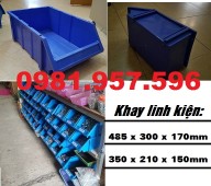 Khay đựng linh kiện vừa và lớn, kệ nhựa đựng linh kiện