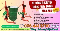 Xe nâng di chuyển phuy 300kg – xe nâng tay phuy dầu 300kg- xe nâng di chuyển