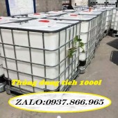 Bồn nhựa, tank nhựa 1000l cũ, bồn nhựa 1 khối, bồn nhựa đựng hóa chất, bồn nhựa