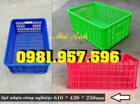 Sóng nhựa rỗng công nghiệp, sóng nhựa hở 2T5, sọt nhựa cao 25cm