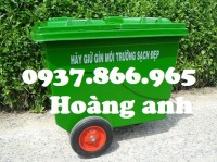 Thùng rác 660l,thùng rác bánh hơi, thùng rác 660l bánh đúc, thùng rác tại hà nội