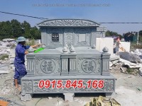 Mẫu 45 mộ đá đôi gia đình giá rẻ thiết kế đẹp – lăng mộ ông bà