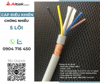 Cáp điều khiển có lưới chống nhiễu 5 lõi SH-500 Altek Kabel