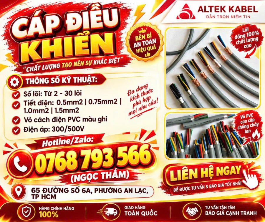 Cáp Điều Khiển ALTEK KABEL - Chất Lượng, Hiệu Quả Vượt Trội