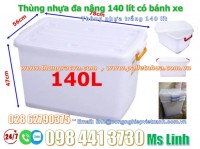 Thùng nhựa đa nâng 90 lít 120 lít 140 lít