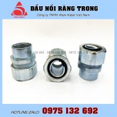 Đầu nối ống ruột gà với ống thép ren, đầu nối răng trong