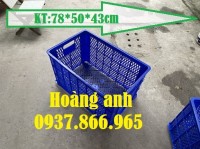 Sọt đựng hàng có bánh xe thông dụng, sọt 5 bánh xe, sọt nhựa sau xe máy