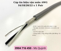 Cáp tín hiệu chống nhiễu 22AWG 1 Pair Altek Kabel