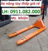 Cung cấp xe nâng tay thấp 3 tấn giá rẻ tại an giang- xe nâng tay càng dài- lh 09