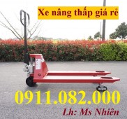 Cung cấp xe nâng tay thấp giá rẻ- xe nâng tay 3 tấn càng rộng- lh 0911082000