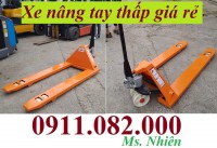 Giá xe nâng tay thấp bao nhiêu? Xe nâng tay thấp 3 tấn giá rẻ cần thơ- lh 09110