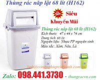 Thùng rác nắp lật 45 lít (H085) 62 lít H126