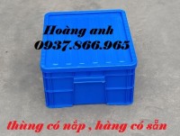 Thùng B8 chất lượng, thùng đặc- sóng nhựa bít- khay nhựa có nắp, khay nhựa nguyê