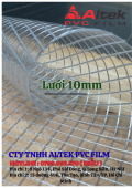 Màng nhựa pvc lưới 10mm - sợi polyester - giá sỉ tốt