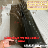 SỈ màng nhựa pvc dẻo trong màu xám khói - giá rẻ