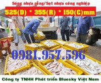 Sóng nhựa thủy hải sản, thùng nhựa Hs002, sóng nhựa đựng tôm cá