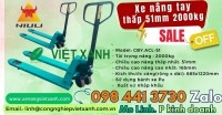 Xe nâng tay siêu thấp 51mm 2000kg