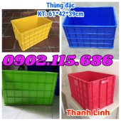 Thùng nhựa đặc cao 39cm, thùng nhựa đặc 8T, sóng nhựa bít, thùng nhựa công nghi