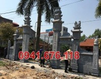 long an 158 mẫu cổng bằng đá xanh rêu đẹp bán - lăng mộ nghĩa trang