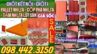 Chốt nhựa kết nối coppha nhựa, tấm lót sân khấu, pallet lót sàn sân khấu