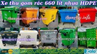 Thùng rác 660 lít - Giải pháp tối ưu cho việc thu gom và quản lý rác thải