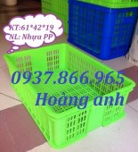 Sóng nhựa cao 19 dùng trong chế biến thực phẩm, sóng nhựa hở,Sọt nhựa HS009