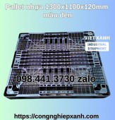 Pallet nhựa màu đen 1300x1100x120mm