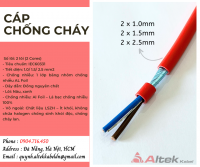 Cáp chống cháy 2x1.0, 2x1.5, 2x2.5 chống nhiễu Altek Kabel