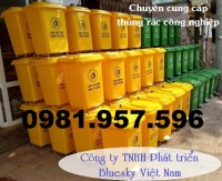 Thùng rác đạp chân 60L, thùng rác đạp chân 90L, thùng rác lớn có chân đạp