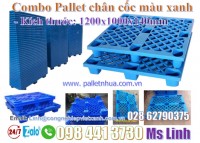 Pallet chân cốc 1200x1000x140mm giảm giá gốc- hàng thanh lý call 098441373