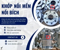 Khớp nối mềm inox 304,khớp nối mềm nối bích chịu nhiệt, khớp nối mềm công nghiệp
