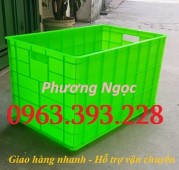 Thùng nhựa đặc có bánh xe, sóng nhựa công nghiệp 5 bánh xe, thùng cỡ lớn