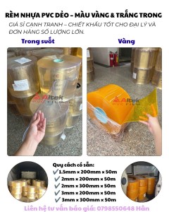 Rèm nhựa PVC ngăn lạnh- hàng sẵn kho, giao nhanh toàn quốc