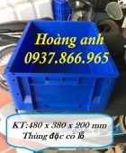 Thùng nhựa đặc BL001, thùng nhựa, sóng nhựa bít công nghiệp