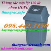 Thùng rác nhựa 100 lít nắp lật giá sốc call 0984423150 – Huyền