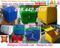 Sản xuất thùng giao hàng sau xe máy nhựa composite theo yêu cầu