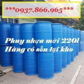 Giá phuy nhựa cũ, phuy nhựa đưng xăng dầu, phuy nhựa đựng hóa chất, phuy nhựa mớ