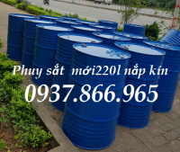 Phuy sắp nắp kín, phuy sắt cũ nắp mở, phuy sắt tại hà nội, cung cấp phuy sắt toà