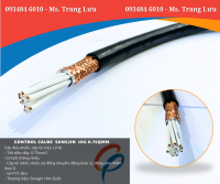 Cáp điều khiển Sangjin 10 lõi 0.75mm² chống nhiễu giá tốt